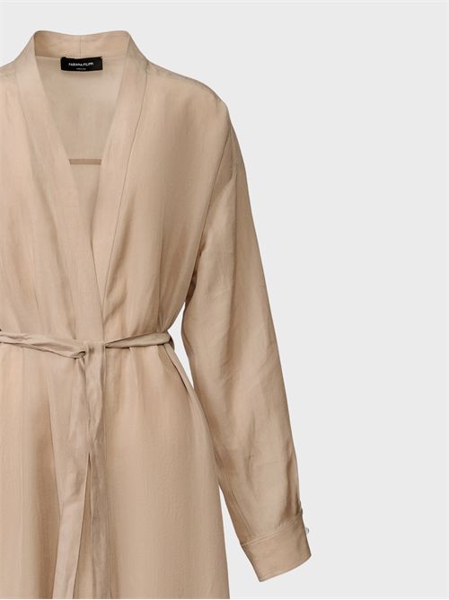 Fluid lyocell robe shirt with drawstring hem FABIANA FILIPPI | CAD266F181D9540157